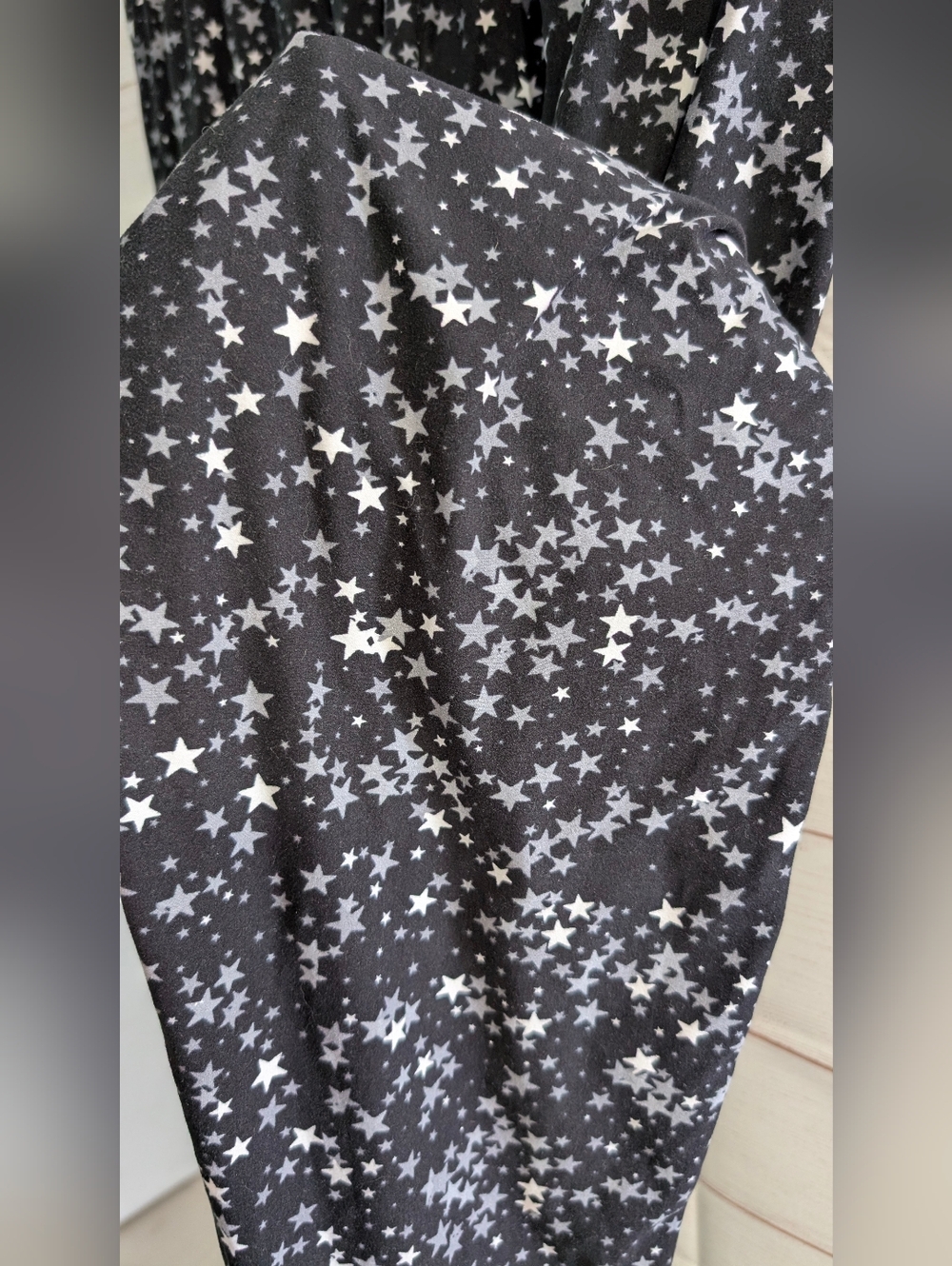 Guc Black Star ⭐ ⭐ ⭐ Print Elastic Waist Jogger Leggings 😲 Pants Size 1X - Picture 6 of 8